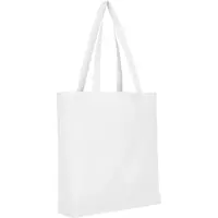 TEXXILLA 10er Pack Baumwolltasche - OEKO-TEX 100 zertifiziert | mit zwei langen Henkeln, Boden- und Seitenfalte | 38x42cm | Jutebeutel | Einkaufstasche | unbedruckt, weiß, 10 Stück