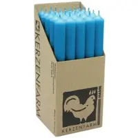 Kerzenfarm Hahn Stabkerzen Petrol, 250/22 mm, , Brenndauer 12h, 25 St.