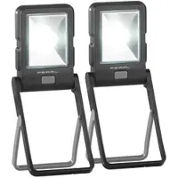 Pearl 2er Pack LED-Arbeitsleuchte im Baustrahler-Design mit 3 Watt COB-LED