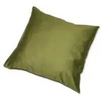Kinzler Baumwoll-Satin Kissenhülle Uni 2x 40/40 cm, Farbe oliv