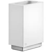 Gessi Rettangolo Accessoires Glashalter einzeln Standversion, Becher weiss, 20834