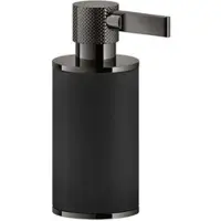 Gessi Inciso Stand-Seifenspender, Behälter schwarz matt, 58538