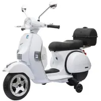 Playtastic Original Vespa-lizensierter elektrischer Kinder-Motorroller, LEDs, MP3