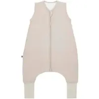 Emma & noah Ganzjahres-Sleepoverall mit Umschlag-Füßchen 2.5 TOG, beige, 70