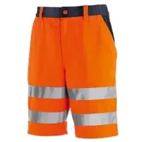 TeXXor Warnschutz Shorts ERIE, orange/marine 4345 , 1 Stück, Größe: 64