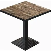 GGM Möbel BPY | Bistro Tisch | 60 x 60 x 78,5 cm | Quadratisch | Schwarzer Rand | Vintage Old / Schwarz