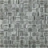 Premium Mosaic Glasmosaik grau 30x30 cm matt/glanz MOS23TEXGY