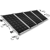 Offgridtec Befestigungskit mit Dachhaken 3-fach verstellbar (für Dachziegel) für Schrägdachmontage Solarpanele Rahmenhöhe 40mm | 4 | 40mm
