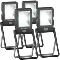 Pearl 4er Pack LED-Arbeitsleuchte im Baustrahler-Design mit 3 Watt COB-LED