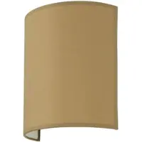 Licht-Erlebnisse Wandlampe Modern "Alice" Stoff Kaffeebraun E27 Wandleuchte Wohnzimmer Schlafzimmer Flur
