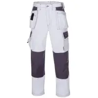 BIG Arbeitsschutz Handwerker Bundhose PANAMA, Canvas, weiß/grau 4311,4312,4314,4317 , 1 Stück, Größe: 56