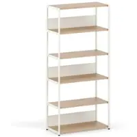 TIPTOE - Unit Regalsystem, H 180 x 84 cm, Eiche / cream white