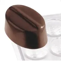 Contacto Pralinenform Oval mit Linie