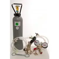 Ich-zapfe Zubehörpaket 4 mit 2,0 kg CO2 für 2 leitige Zapfanlagen mit 2 * Kombi Fitting