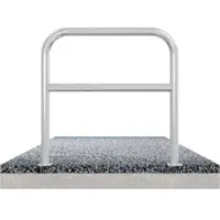 SCHAKE Abweisebügel aus Stahlrohr Ø 60 x 2,5 mm Breite: 1000 mm, Höhe: 1000 mm + Querholm, zum Aufdübeln