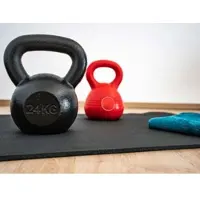 Primaflor Unterlegmatte FLOORPROTECT - Schwarz - 70x130cm - Sportmatte & Fitnessmatte - Yogamatte für Yoga & Pilates