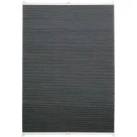 Ondeco Wabenplissee verspannt Klemmträger ohne Bohren Klemmfix Blickdicht Sonnen-Schallschutz Farbe: Grau, Größe: 100x130 cm
