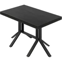 GGM Möbel KE | Bistro Tisch | B:T 130 x 80 cm | H 78 cm | Schwarz | Gestell: Schwarz