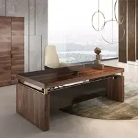 Deoffi Design Chef Schreibtisch Holz modern Tullopo