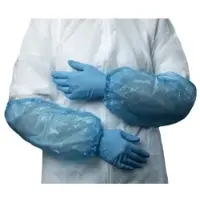 Nitras PE-Ärmelschoner, Stärke: 20 μ 4201 , 1 Karton = 20 x 100 Stück = 2000 Stück, Farbe: blau