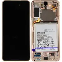 Samsung LCD Display inkl. Akku für Galaxy S21+ G996B/DS, Phantom Violett