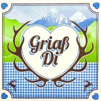 Home Fashion , Griaß Di, Lunch-Servietten aufgefaltetes Maß 33 cm x 33 cm, im Viertelfalz, 20 Stück pro Pack, 12 Pack pro Karton