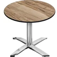 GGM Möbel CPTG | Bistro Tisch | Ø:H 60 x 76 cm | Sheesham / Aluminium | Zusatzgewicht