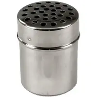 GVK 1 Stück Käse- Gewürzstreuer 150 ml aus Edelstahl mit Deckel