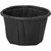 Papstar Dressingbecher, Papier 25 ml Ø 4,4 cm, 2,8 cm schwarz 5000 Stück