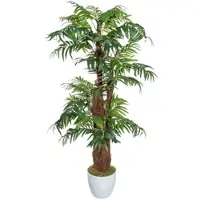 Creativ Green künstliche Pflanze Arecapalme, ca 150cm, mit Cocos und mit Moos