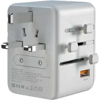 Revolt Universal-Reiseadapter & Notebook-Netzteil, 4x USB-C, 1x USB-A, 65W PD