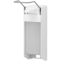 Ophardt hygiene ingo-man classic Seifen-/Desinfektionsmittelspender 1398800 , Langer Bedienhebel, Aluminium, pulverbeschichtet, weiß, T 26 P/25