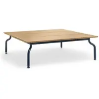 Magis - South Gartentisch niedrig, 120 x 120 cm, Teak / nachtblau