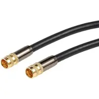 Auviso HDTV-Sat-Antennenkabel (F-Stecker), 10 m, 105 dB, 4-fache Abschirmung