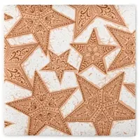 Sovie HORECA Serviette Gitte in Zimt aus Linclass Airlaid 40 x 40 cm, 50 Stück - Weihnachten Sterne