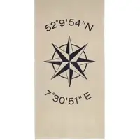 Cawö Koordinaten Strandtuch 80 x 180cm
