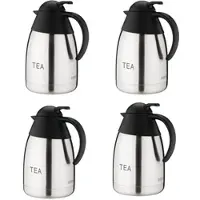 Gastronoble Thermoskanne Olympia 1,5L TEA | Edelstahl und Polypropylen | 4 Kannen