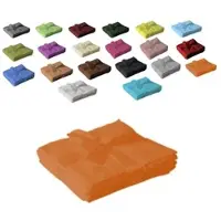 EXKLUSIV HEIMTEXTIL 12 x Seiftuch 500 g/m2 30 x 30 cm Terrakotta