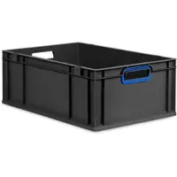 Proregal Eurobox Nextgen Color HxBxT 22x40x60cm 44 Liter Griffe Blau Offen Schwarz Eurobehälter Transportbox Transportbehälter