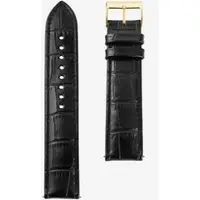 Sternglas - STRAP - Lederarmband - heritage schwarz - gold / 20 MM