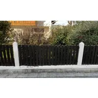 Meingartenversand.de PVC Vorgartenzaun Tür - 105,5 x 105 auf 120 cm - Farbe: Anthrazit - Zauntür mit Bogen - Kunststoff Gartentor inkl. Bänder
