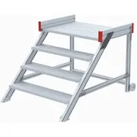 Euroline 514 Anstieg 45° 1000mm Stufenbreite 4 Stufen Alu gerieft