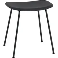 Muuto Fiber Stool, tube base, schwarz / schwarz