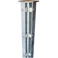 FA-Bausysteme Eckzaunpfosten Feuerverzinkt Abdeckschiene Höhe: 1830 mm