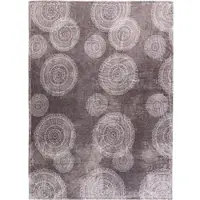 Dreamtex Kaschmirtouch-Decke, ca. 150 x 200 cm - Ornamentkreise Granit