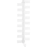 Zehnder Design-Heizkörper Yucca elektrisch IHE, 1390x47x600 mm, White Matt, montagefertig mit Wandkonsolen