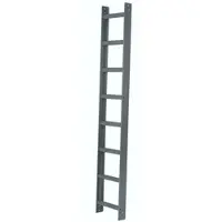 Iller-Leiter Iller Aluminium Dachleiter mit hochwertiger Pulverbeschichtung 10 Sprossen Alu Blank