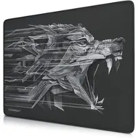 Titanwolf Gaming Mauspad XL, 440 x 350mm Mousepad mit Stoffoberfläche, Gummierte Rückseite, Wolfsmotiv