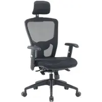 Dmora Bürostuhl Dhenr, Chefsessel aus Mesh mit Armlehnen, ergonomischer Bürositz, 68x66h120/130 cm, schwarz