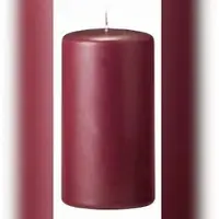 Kopschitz Kerzen Kerzen 4er Adventskerzen, Adventskranz Kerzen Set Bordeaux, 60 x 60 mm, 4 Stück (1 Set)